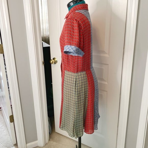 Alice & Olivia Abelia Paneled Floral Dress NWT - Picture 6 of 15